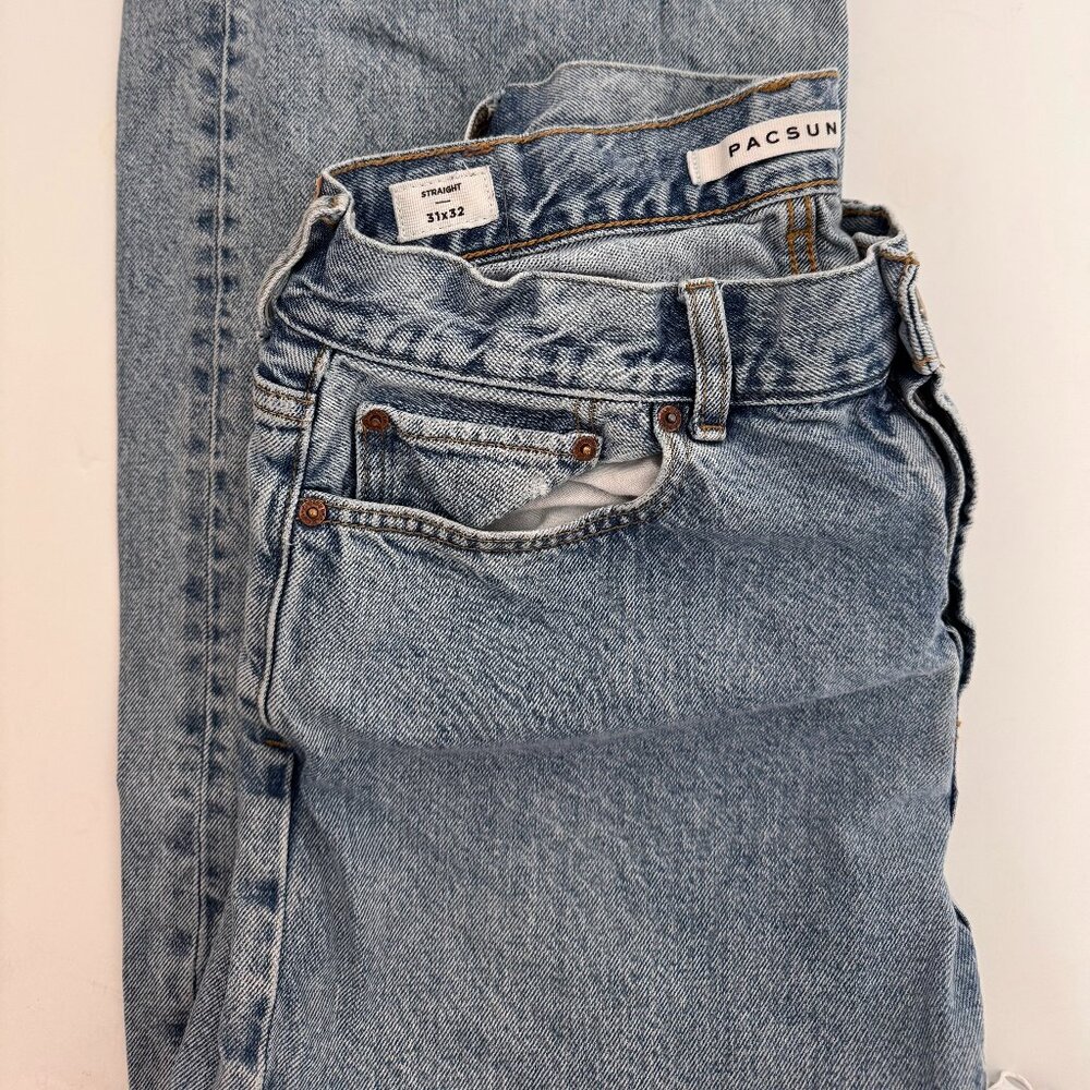 PacSun Jeans-  Men's 31 X 32- Straight - Medium Wash